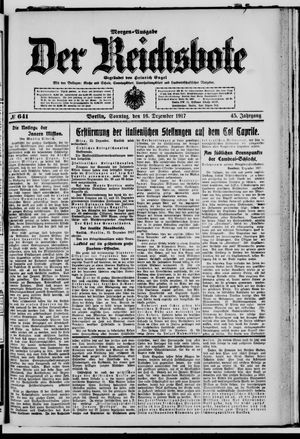 Der Reichsbote vom 16.12.1917