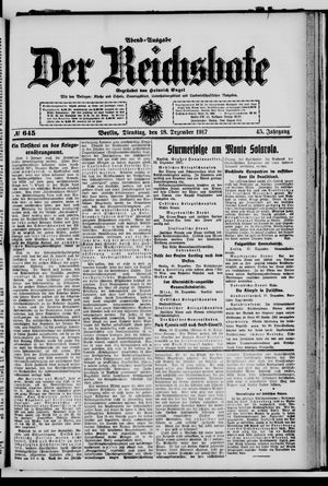 Der Reichsbote vom 18.12.1917