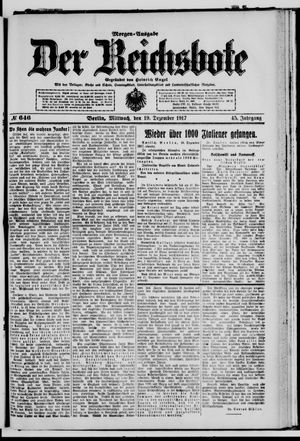 Der Reichsbote vom 19.12.1917