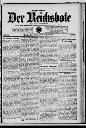 Der Reichsbote vom 20.12.1917