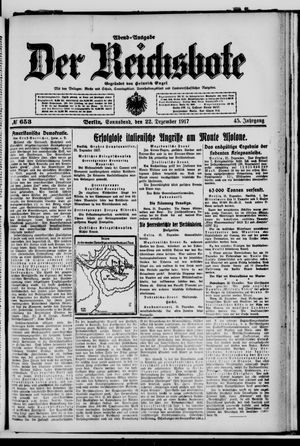 Der Reichsbote vom 22.12.1917