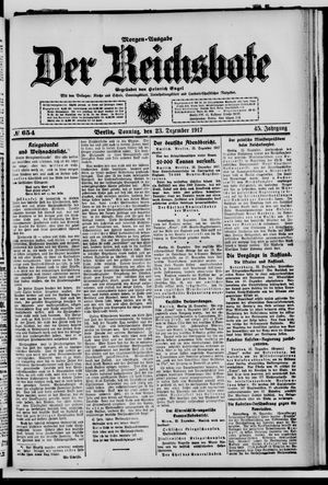 Der Reichsbote vom 23.12.1917