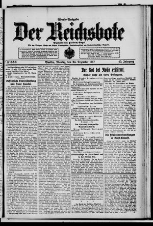 Der Reichsbote vom 24.12.1917