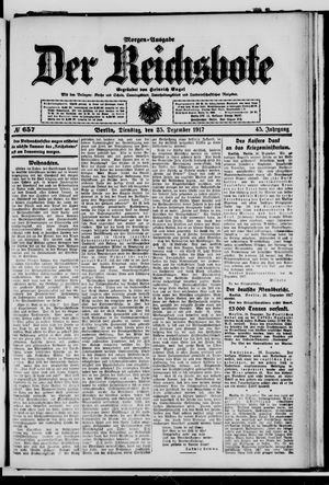 Der Reichsbote vom 25.12.1917