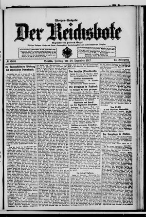 Der Reichsbote vom 28.12.1917