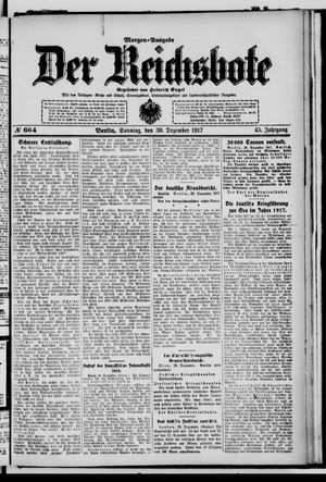 Der Reichsbote vom 30.12.1917
