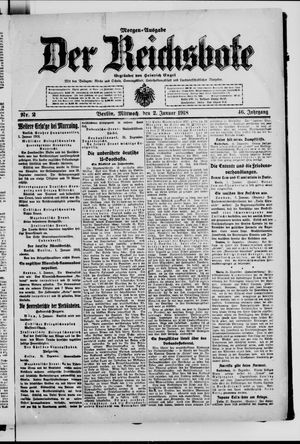 Der Reichsbote vom 02.01.1918