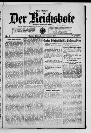 Der Reichsbote vom 02.01.1918