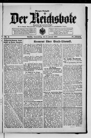 Der Reichsbote on Jan 3, 1918