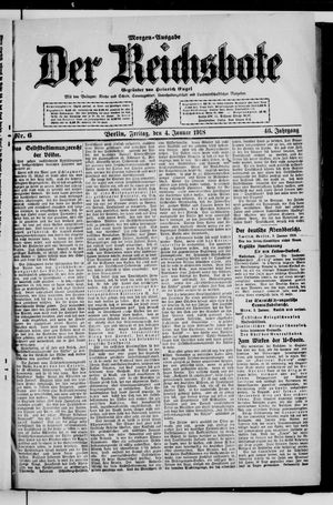 Der Reichsbote vom 04.01.1918