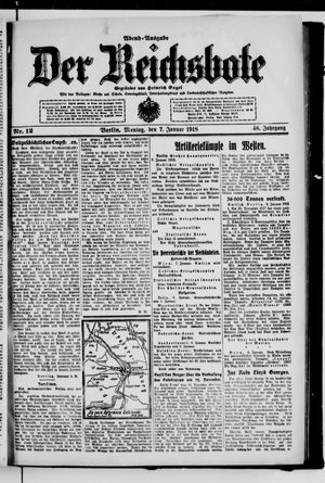 Der Reichsbote on Jan 7, 1918