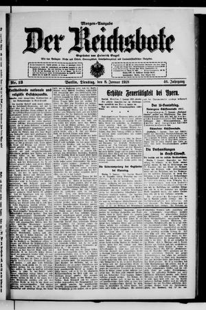Der Reichsbote vom 08.01.1918