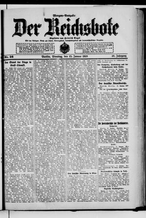 Der Reichsbote vom 15.01.1918