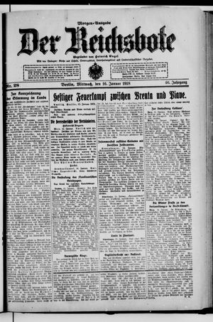 Der Reichsbote vom 16.01.1918