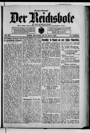 Der Reichsbote vom 19.01.1918