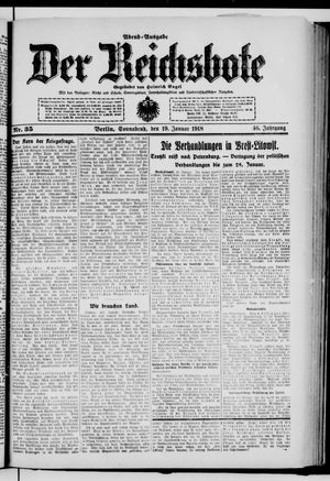 Der Reichsbote vom 19.01.1918