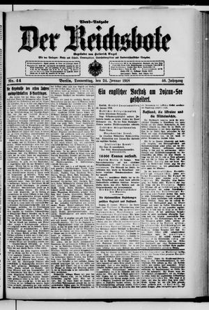 Der Reichsbote vom 24.01.1918