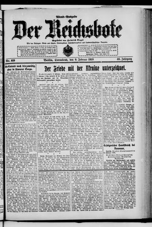 Der Reichsbote on Feb 9, 1918