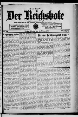 Der Reichsbote vom 11.02.1918
