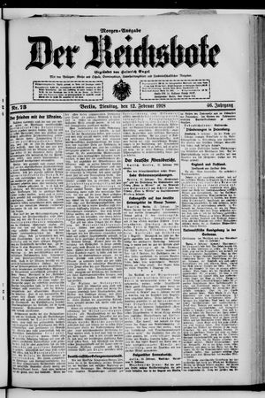 Der Reichsbote vom 12.02.1918