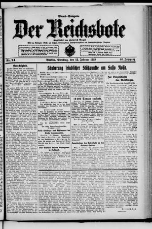 Der Reichsbote vom 12.02.1918