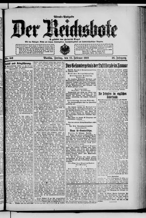 Der Reichsbote vom 15.02.1918