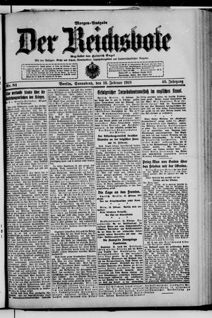 Der Reichsbote vom 16.02.1918