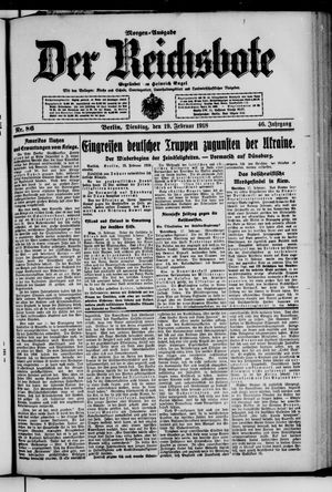 Der Reichsbote vom 19.02.1918