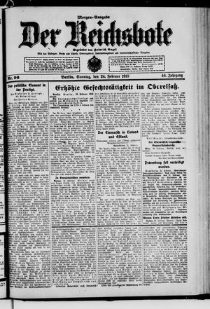 Der Reichsbote on Feb 24, 1918