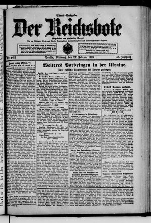 Der Reichsbote vom 27.02.1918