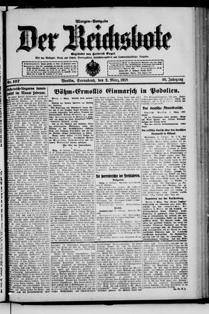 Der Reichsbote on Mar 2, 1918