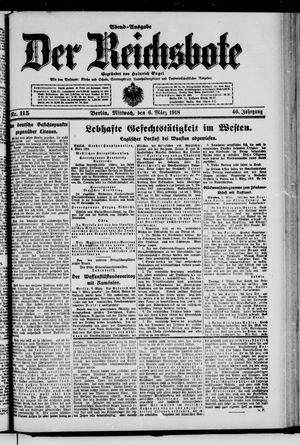 Der Reichsbote vom 06.03.1918