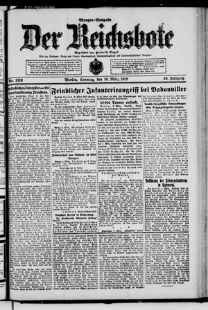 Der Reichsbote vom 10.03.1918
