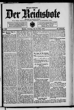 Der Reichsbote on Mar 12, 1918
