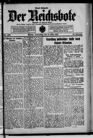 Der Reichsbote vom 14.03.1918