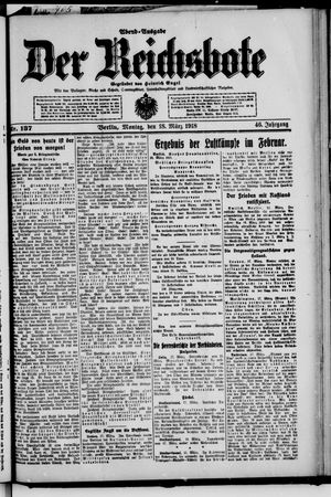 Der Reichsbote vom 18.03.1918
