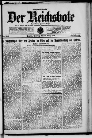 Der Reichsbote vom 19.03.1918