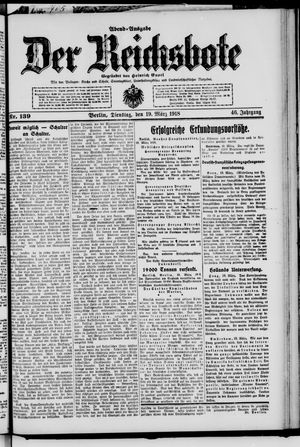 Der Reichsbote on Mar 19, 1918