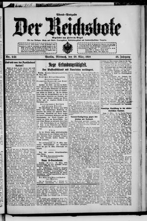 Der Reichsbote on Mar 20, 1918