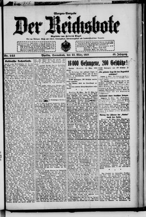 Der Reichsbote vom 23.03.1918