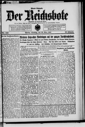 Der Reichsbote vom 26.03.1918