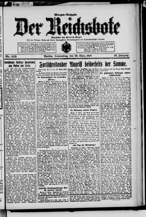 Der Reichsbote on Mar 28, 1918