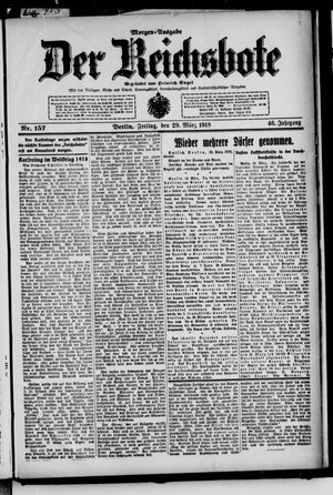 Der Reichsbote on Mar 29, 1918