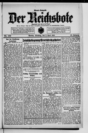 Der Reichsbote on Apr 2, 1918