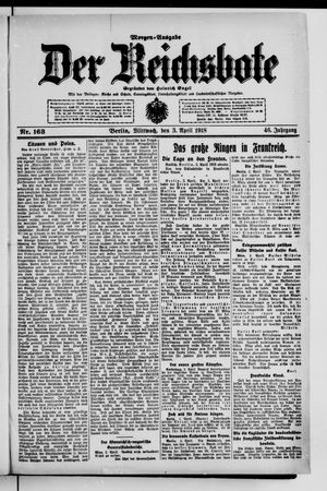 Der Reichsbote vom 03.04.1918