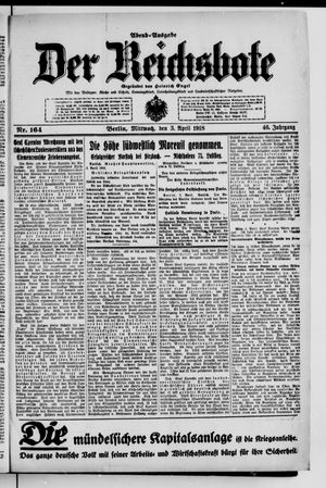 Der Reichsbote vom 03.04.1918