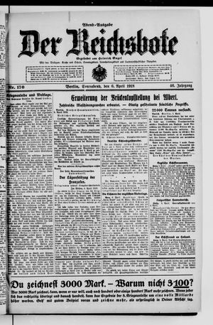 Der Reichsbote on Apr 6, 1918