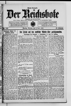 Der Reichsbote vom 08.04.1918