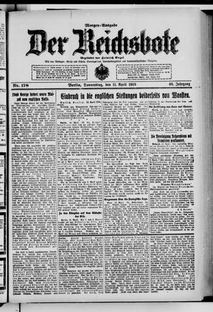 Der Reichsbote on Apr 11, 1918