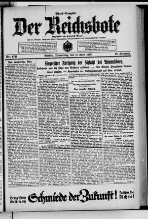 Der Reichsbote on Apr 11, 1918